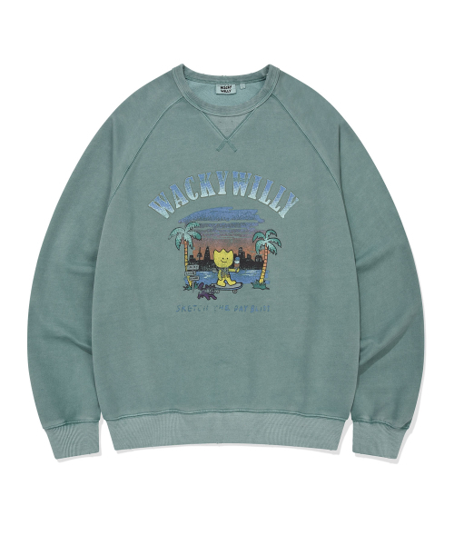 Wacky WiLLy(ワッキーウィリー)の「ウォッシングワンポイントスウェットグリーン(スウェット・レディース・その他・MEDIUM/LARGE/X-LARGE/SMALL)」の2枚目の写真