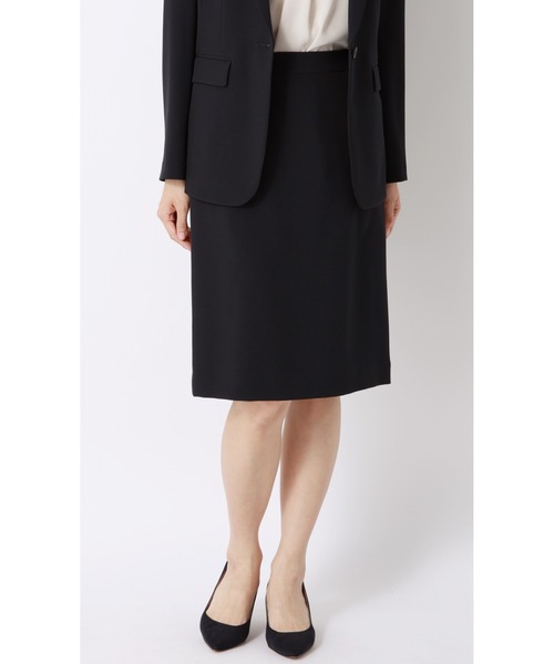 AOYAMA(アオヤマ)の「ゼロプレッシャースーツ【タイトスカート】【セットアップ着用可】(スーツスカート・レディース・ネイビー・LL/3L/L/SS/S/M)」の1枚目の写真