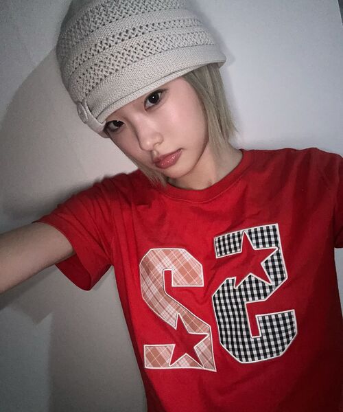 AMESWORLDWIDE(アメスワールドワイド)の「52 APPLIQUE TEE RED(Tシャツ/カットソー・レディース・その他・SMALL/MEDIUM/LARGE)」の18枚目の写真