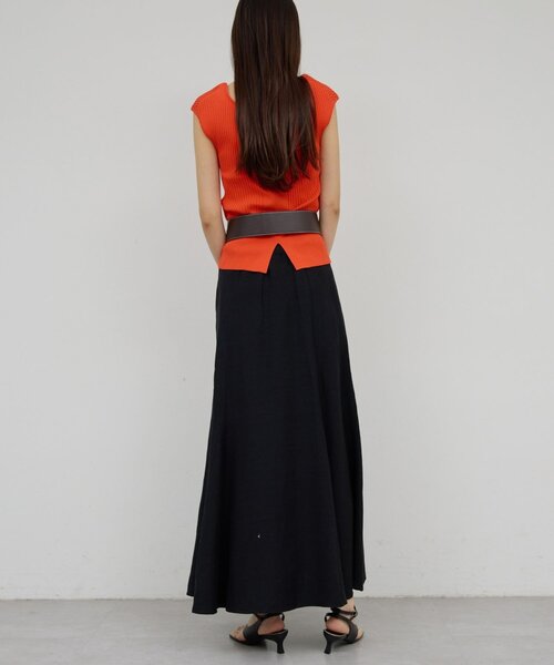 GALLARDAGALANTE(ガリャルダガランテ)の「ランダムリブニット(ニット/セーター・レディース・ブラック/オレンジ・FREE)」の14枚目の写真