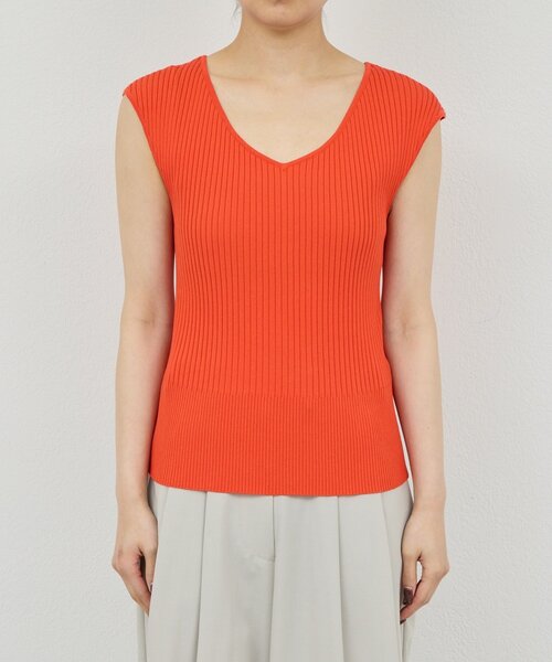 GALLARDAGALANTE(ガリャルダガランテ)の「ランダムリブニット(ニット/セーター・レディース・ブラック/オレンジ・FREE)」の15枚目の写真