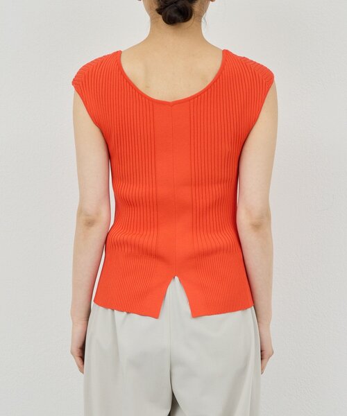 GALLARDAGALANTE(ガリャルダガランテ)の「ランダムリブニット(ニット/セーター・レディース・ブラック/オレンジ・FREE)」の17枚目の写真