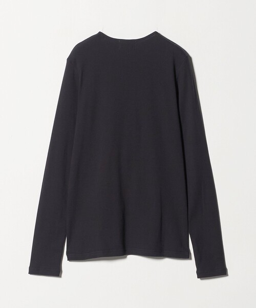 UNITED ARROWS（ユナイテッドアローズ）の「コットン フライス ヘンリーネック ロング Tシャツ（Tシャツ/カットソー・レディース・オフホワイト/ネイビー・FREE）」の12枚目の写真
