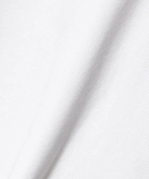 UNITED ARROWS（ユナイテッドアローズ）の「コットン フライス ヘンリーネック ロング Tシャツ（Tシャツ/カットソー・レディース・オフホワイト/ネイビー・FREE）」の5枚目の写真
