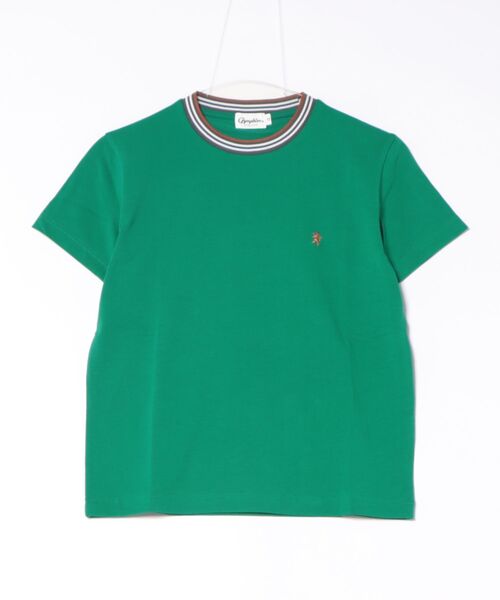 GYMPHLEX（ジムフレックス）の「Gymphlex | マルチカラーリブ クルーネックニットラインTシャツ（Tシャツ/カットソー・レディース・ブラウン系その他/ブルー系その他5/ベージュ系その他/ホワイト系その他/グリーン系その他・12/14）」の4枚目の写真