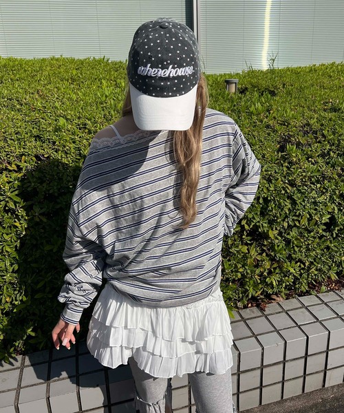 WC（ダブル シー）の「スターパターンキャップ（キャップ・レディース・ピンク/ホワイト・FREE）」の8枚目の写真