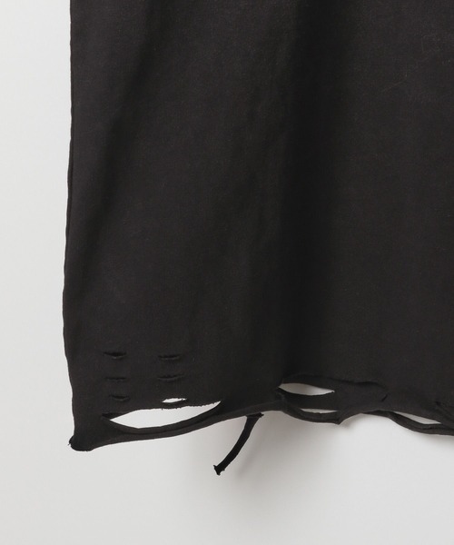 LAND MUSEUM(ランドミュージアム)の「LAND MUSEUM/グラデダメージTシャツ(Tシャツ/カットソー・メンズ・チャコール・LARGE/MEDIUM)」の13枚目の写真