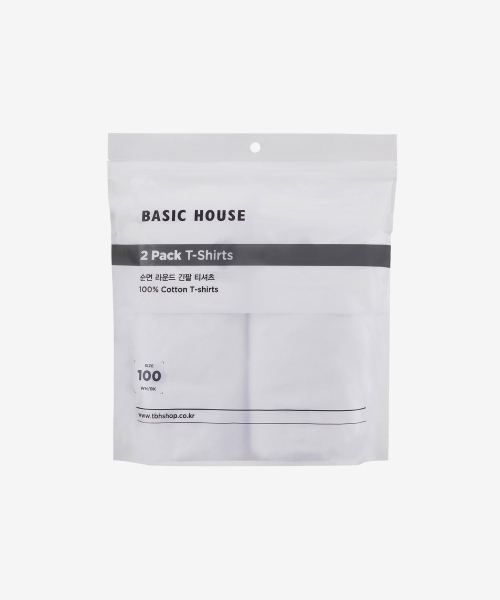 BASIC HOUSE（ベーシックハウス）の「[2PACK] 綿30番手 リラックスフィット 長袖Tシャツ 2パック (2色)（Tシャツ/カットソー・レディース・ホワイト/ブラック・105/85/90/95/100/110/115）」の8枚目の写真