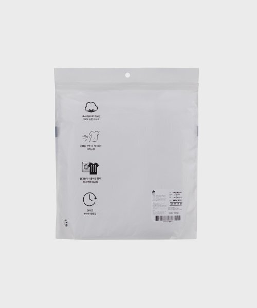 BASIC HOUSE（ベーシックハウス）の「[2PACK] 綿30番手 リラックスフィット 長袖Tシャツ 2パック (2色)（Tシャツ/カットソー・レディース・ホワイト/ブラック・105/85/90/95/100/110/115）」の7枚目の写真