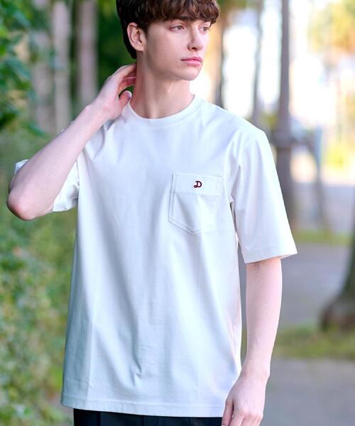 DRESSTERIOR(ドレステリア)の「【接触冷感/抗菌防臭/消臭】ICE CLEAR COTTON ポケットTシャツ(Tシャツ/カットソー・メンズ・ホワイト/ブラウン系その他/ブラック/ネイビー/ダークグレー/ピンク・90/94/92/91)」の22枚目の写真