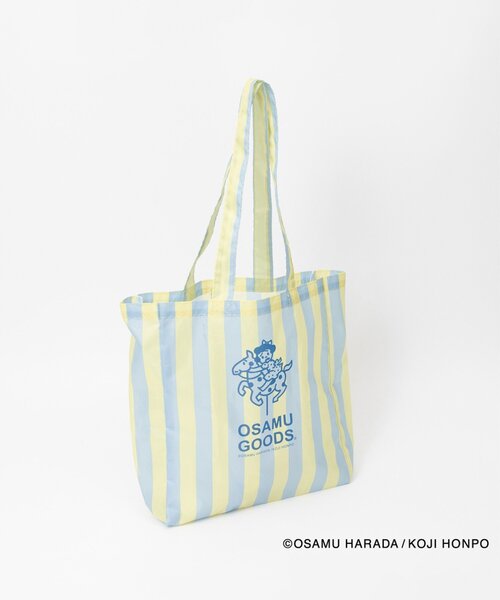 BIRTHDAY BAR（バースデイバー）の「OSAMU STRIPE ショッピングトートバッグ（トートバッグ・レディース・グリーン/ブルー/ピンク・0）」の3枚目の写真