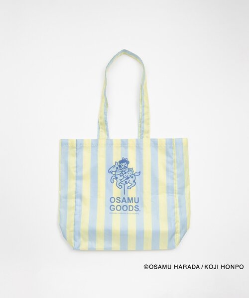 BIRTHDAY BAR（バースデイバー）の「OSAMU STRIPE ショッピングトートバッグ（トートバッグ・レディース・グリーン/ブルー/ピンク・0）」の7枚目の写真