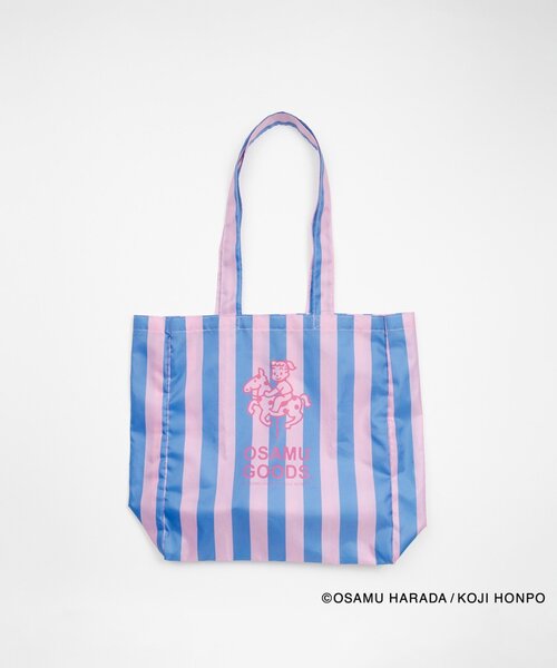 BIRTHDAY BAR（バースデイバー）の「OSAMU STRIPE ショッピングトートバッグ（トートバッグ・レディース・グリーン/ブルー/ピンク・0）」の10枚目の写真