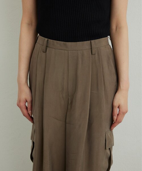 GALLARDAGALANTE（ガリャルダガランテ）の「【セットアップ対応】キュプラカーゴパンツ（その他パンツ・レディース・ブラウン/グレイッシュベージュ/ネイビー・0/1）」の19枚目の写真