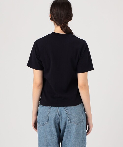 GALERIE VIE(ギャルリー ヴィー)の「コットン吊り天竺 ハーフスリーブプルオーバー(Tシャツ/カットソー・レディース・ブラック/ホワイト/ネイビー・FREE)」の7枚目の写真