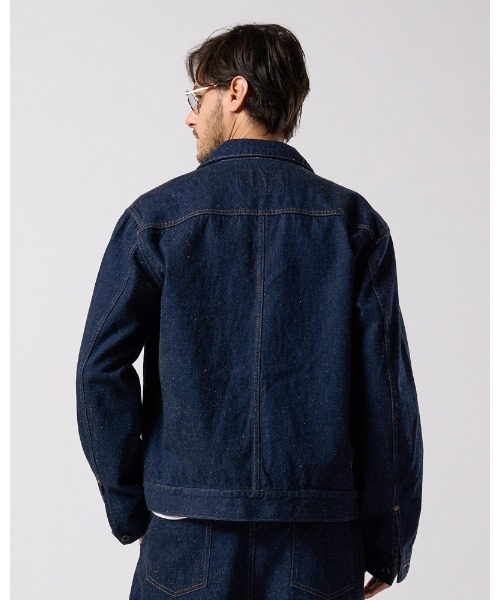 wjk（ダヴルジェイケイ）の「denim jacket type1 (OW)（デニムジャケット・メンズ・チャコールグレー/インディゴブルー・SMALL/MEDIUM/LARGE/X-LARGE）」の11枚目の写真