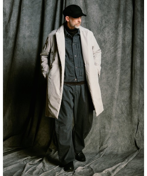 wjk（ダヴルジェイケイ）の「denim jacket type1 (OW)（デニムジャケット・メンズ・チャコールグレー/インディゴブルー・SMALL/MEDIUM/LARGE/X-LARGE）」の15枚目の写真