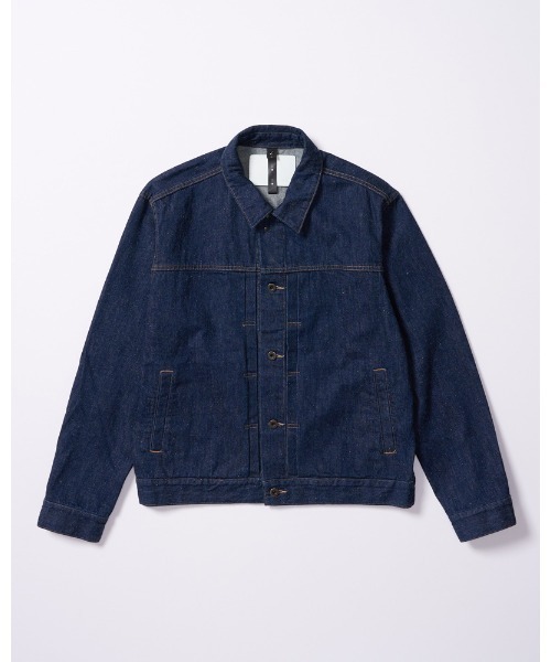 wjk（ダヴルジェイケイ）の「denim jacket type1 (OW)（デニムジャケット・メンズ・チャコールグレー/インディゴブルー・SMALL/MEDIUM/LARGE/X-LARGE）」の7枚目の写真