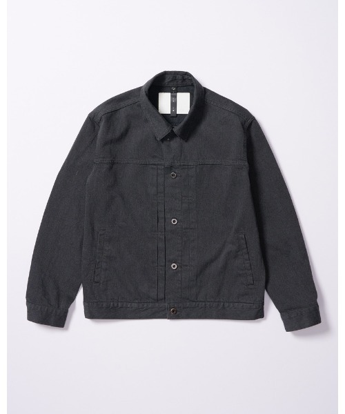 wjk（ダヴルジェイケイ）の「denim jacket type1 (OW)（デニムジャケット・メンズ・チャコールグレー/インディゴブルー・SMALL/MEDIUM/LARGE/X-LARGE）」の3枚目の写真