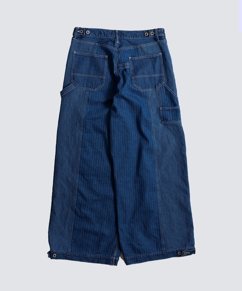 FDMTL（ファンダメンタル）の「【FDMTL】PATCHWORK DOUBLE KNEE PANTS 3YR WASH（デニムパンツ・メンズ・インディゴブルー・34inch/32inch/30inch/28inch）」の8枚目の写真