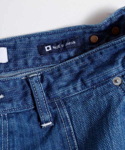 FDMTL（ファンダメンタル）の「【FDMTL】PATCHWORK DOUBLE KNEE PANTS 3YR WASH（デニムパンツ・メンズ・インディゴブルー・34inch/32inch/30inch/28inch）」の6枚目の写真