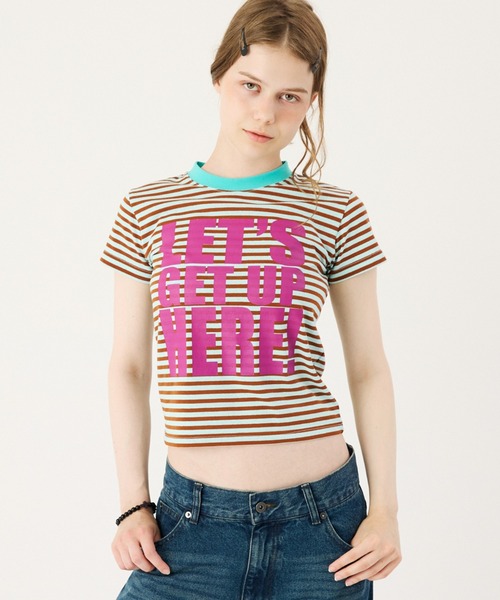 FTW(エフティダブリュー)の「LOGO PRINT TEE(Tシャツ/カットソー・レディース・オフホワイト/その他/レッド/ブルー系その他/イエロー・SMALL/LARGE/MEDIUM)」の6枚目の写真