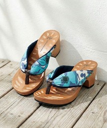 mizutori 水鳥工業 hitete ハイテテ ヒールのある下駄 ヒール高 6.5cm
