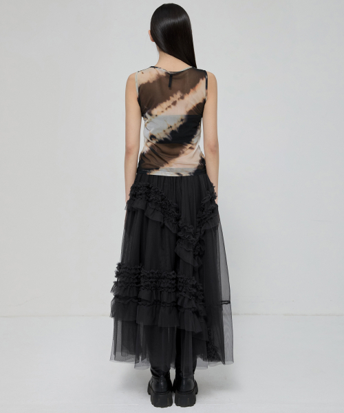 FLAREUP(フレアアップ)の「Tulle Layered Long Skirts (FL-266_Black)(スカート・レディース・ブラック・OS)」の7枚目の写真