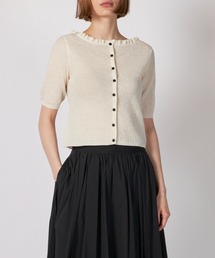 CLANE W FACE FRILL KNIT CARDIGAN