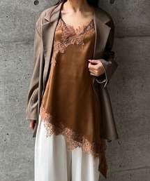 CIEL'AIR（シエルエアー）の「SATIN ASYMMETRIC CAMI（ｻﾃﾝｱｼﾝﾒﾄﾘｰｷｬﾐ）（キャミソール）」