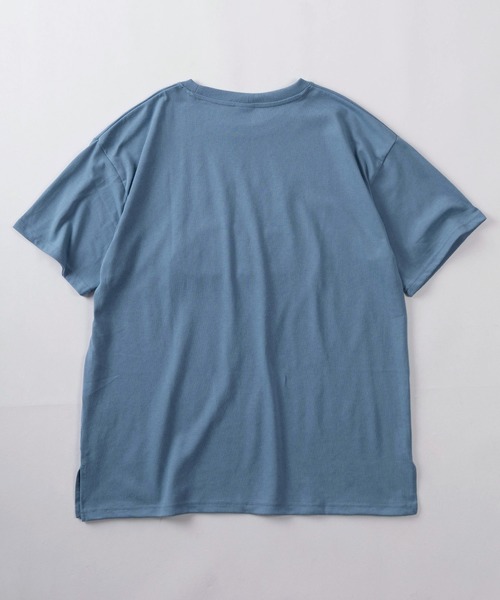 make a ray!(メイク ア レイ!)の「【71】星のカービィ ワドルディ サガラ刺繍 ワイド クルーネックTシャツ/レディース(Tシャツ/カットソー・レディース・ブルー/イエロー/ホワイト/ブラック・L/M)」の6枚目の写真