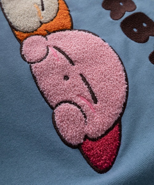 make a ray!(メイク ア レイ!)の「【71】星のカービィ ワドルディ サガラ刺繍 ワイド クルーネックTシャツ/レディース(Tシャツ/カットソー・レディース・ブルー/イエロー/ホワイト/ブラック・L/M)」の8枚目の写真