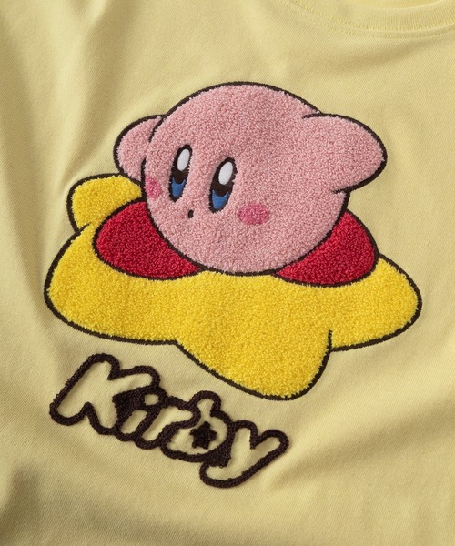 make a ray!(メイク ア レイ!)の「【71】星のカービィ ワドルディ サガラ刺繍 ワイド クルーネックTシャツ/レディース(Tシャツ/カットソー・レディース・ブルー/イエロー/ホワイト/ブラック・L/M)」の9枚目の写真