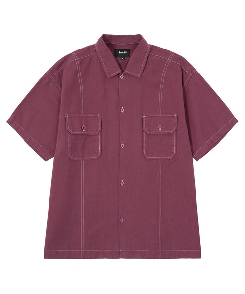 HUF（ハフ）の「HUF CO-OP CONTRAST DYED SHIRT（シャツ/ブラウス・メンズ・ブラック/モスグリーン/バーガンディー・S/M/L/XL）」の19枚目の写真