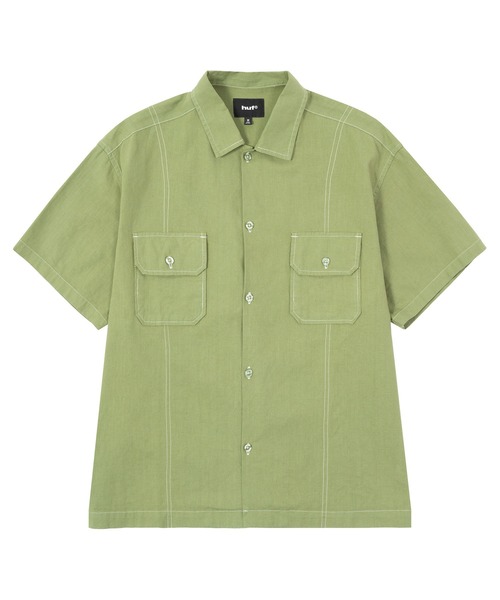 HUF（ハフ）の「HUF CO-OP CONTRAST DYED SHIRT（シャツ/ブラウス・メンズ・ブラック/モスグリーン/バーガンディー・S/M/L/XL）」の17枚目の写真