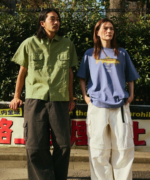 HUF（ハフ）の「HUF CO-OP CONTRAST DYED SHIRT（シャツ/ブラウス・メンズ・ブラック/モスグリーン/バーガンディー・S/M/L/XL）」の10枚目の写真