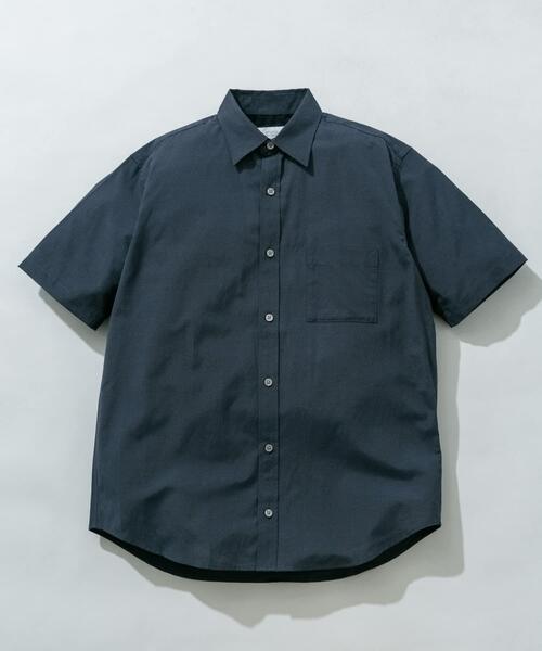 URBAN RESEARCH ROSSO MEN（アーバンリサーチロッソメン）の「『イージーケア / XLサイズあり』ハイパフォーマンスリネン半袖シャツ（シャツ/ブラウス・メンズ・ネイビー/チェック/ストライプ/ベージュ/ライトブルー/ホワイト・X-LARGE/LARGE/MEDIUM/SMALL）」の5枚目の写真