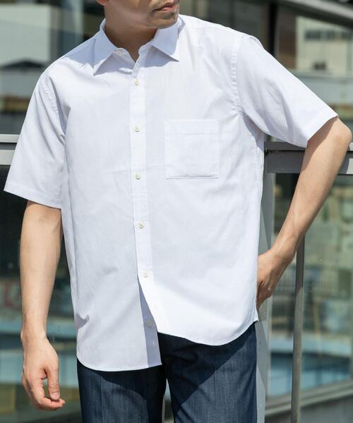 URBAN RESEARCH ROSSO MEN（アーバンリサーチロッソメン）の「『イージーケア / XLサイズあり』ハイパフォーマンスリネン半袖シャツ（シャツ/ブラウス・メンズ・ネイビー/チェック/ストライプ/ベージュ/ライトブルー/ホワイト・X-LARGE/LARGE/MEDIUM/SMALL）」の11枚目の写真