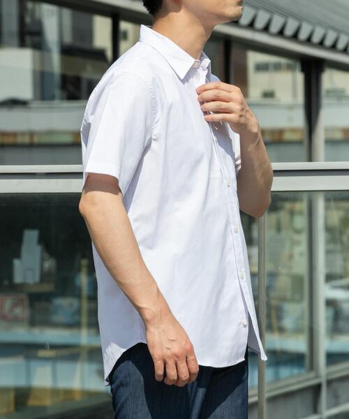 URBAN RESEARCH ROSSO MEN（アーバンリサーチロッソメン）の「『イージーケア / XLサイズあり』ハイパフォーマンスリネン半袖シャツ（シャツ/ブラウス・メンズ・ネイビー/チェック/ストライプ/ベージュ/ライトブルー/ホワイト・X-LARGE/LARGE/MEDIUM/SMALL）」の13枚目の写真