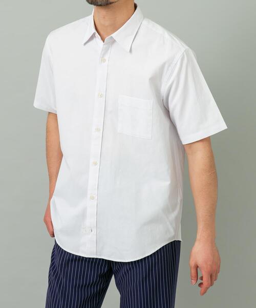 URBAN RESEARCH ROSSO MEN（アーバンリサーチロッソメン）の「『イージーケア / XLサイズあり』ハイパフォーマンスリネン半袖シャツ（シャツ/ブラウス・メンズ・ネイビー/チェック/ストライプ/ベージュ/ライトブルー/ホワイト・X-LARGE/LARGE/MEDIUM/SMALL）」の16枚目の写真