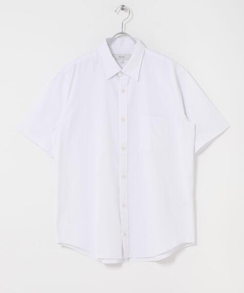 URBAN RESEARCH ROSSO MEN（アーバンリサーチロッソメン）の「『イージーケア / XLサイズあり』ハイパフォーマンスリネン半袖シャツ（シャツ/ブラウス・メンズ・ネイビー/チェック/ストライプ/ベージュ/ライトブルー/ホワイト・X-LARGE/LARGE/MEDIUM/SMALL）」の20枚目の写真