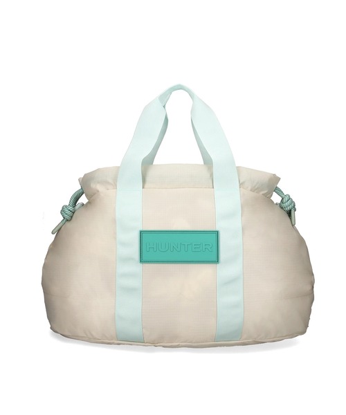 HUNTER(ハンター)の「HUNTER/ハンター トートバッグ トラベル パッカブル リップストップ ホールドオール PACKABLE RIPSTOP HOLDALL(トートバッグ・レディース・ブラック/ホワイト・FREE)」の2枚目の写真