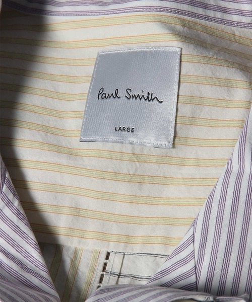 Paul Smith(ポールスミス)の「ラダーステッチパッチワーク オープンカラーシャツ / 163636 339M(シャツ/ブラウス・メンズ・ライラック・X-LARGE/LARGE/MEDIUM)」の4枚目の写真