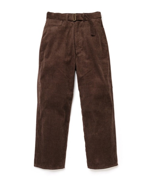 MR.OLIVE(ミスターオリーブ)の「WIDE WALE CORDUROY / BELTED RELAX TAPERED PANTS /M263130(チノパンツ・メンズ・チャコール/ブラウン・SMALL/LARGE/MEDIUM)」の8枚目の写真