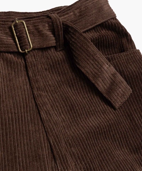 MR.OLIVE(ミスターオリーブ)の「WIDE WALE CORDUROY / BELTED RELAX TAPERED PANTS /M263130(チノパンツ・メンズ・チャコール/ブラウン・SMALL/LARGE/MEDIUM)」の11枚目の写真