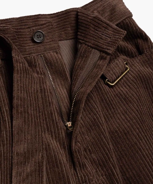 MR.OLIVE(ミスターオリーブ)の「WIDE WALE CORDUROY / BELTED RELAX TAPERED PANTS /M263130(チノパンツ・メンズ・チャコール/ブラウン・SMALL/LARGE/MEDIUM)」の12枚目の写真