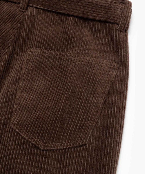 MR.OLIVE(ミスターオリーブ)の「WIDE WALE CORDUROY / BELTED RELAX TAPERED PANTS /M263130(チノパンツ・メンズ・チャコール/ブラウン・SMALL/LARGE/MEDIUM)」の15枚目の写真