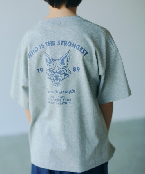 JURGEN LEHL アニマルプリント 半袖Tシャツ グレー系 美品♡ セール】【WEB限定】アニマルプリント Tシャツ/ キッズ 100cm-160cm（T