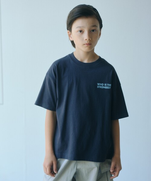 green label relaxing(グリーンレーベルリラクシング)の「【WEB限定】アニマルプリント Tシャツ/ キッズ 100cm-160cm(Tシャツ/カットソー・キッズ・オリーブ/ブラック/ライトブルー/グレー系・160cm/150cm/140cm/130cm/120cm/100cm/110cm)」の7枚目の写真