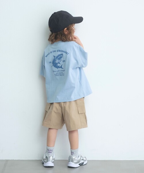 green label relaxing(グリーンレーベルリラクシング)の「【WEB限定】アニマルプリント Tシャツ/ キッズ 100cm-160cm(Tシャツ/カットソー・キッズ・オリーブ/ブラック/ライトブルー/グレー系・160cm/150cm/140cm/130cm/120cm/100cm/110cm)」の8枚目の写真